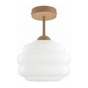 BRILAGI - LED pritrjena stropna svetilka RETRO GLASS 1xE27/60W/230V O 20 cm bež/bela