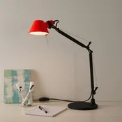 Artemide Tolomeo Micro Bicolour miza črna/koralna - Študija/pisarna - Dizajn - črna, koralno rdeča - Kovina