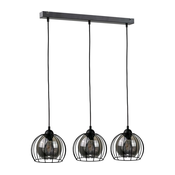 Luster na sajli SOLO BLACK 3xE27/60W/230V