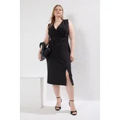 Trendyol Curve Ženska haljina Tbbss25Ah00111, Crna