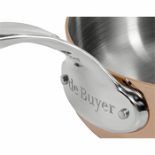 De Buyer Prima Matera Sauté Pan Copper/steel 20cm curved ind.