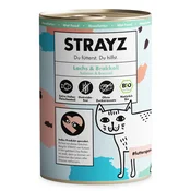 Strayz Mokra mačja hrana - losos in brokoli - 400 g