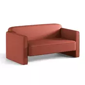 Kavč Beckley 200 (Heritage Terracotta) Rdeča, 140x80x69cm, Blago, NogeNoge: Oblazinjeno s tkanino