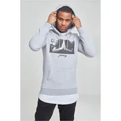 Mister Tee Majica Pray Hoody, siva