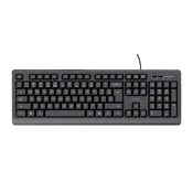 Trust Basic (24639) tastatura, žicana, americka, crna