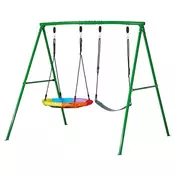 VEVOR Gugalnica komplet krožna sedež in varnostni pas 80 cm 1935x184x182 m za zunaj