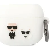 Karl Lagerfeld Etui Karl Lagerfeld Silicone Karl&Choupette za AirPods 3 - bele