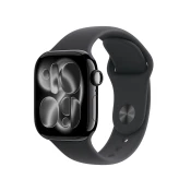 Apple Watch Series 11 GPS 42mm Jet Black Aluminium Case with Black sportska narukvica - S/M