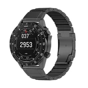 INF 22mm pašček iz nerjavečega jekla in silikona, združljiv z Garmin Black, (5000295577)
