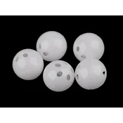 Drsna kroglica O2,4 in 2,6 cm - (O26 mm) bela (50 kosov)