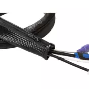 LogiLink fleksibilna zaštita za kablove sa rajfešlusom 1m x 50mm crna