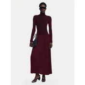 Desigual Pletena obleka Sigritt 25WWVF09 Bordo rdeča Slim Fit