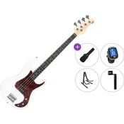 PSD Guitars PCB-100 Standard SET White Električna bas kitara