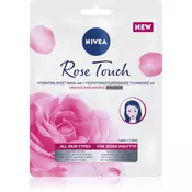 Nivea Rose Touch vlažilna tekstilna maska 1 kos