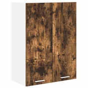 Vidaxl Viseča omarica Dimljeni oreh 60 x 31 x 80 cm Konstruiran les