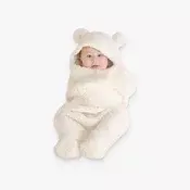 SleepyPolarBear, mehka spalna vreča za dojenčke v obliki polarnega medvedka