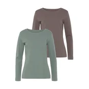 VIVANCE Majica chamois/dimno modra