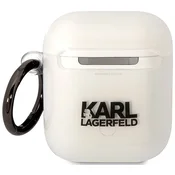 Karl Lagerfeld Etui Karl Lagerfeld Ikonik Choupette za AirPods 1/2 - prozorno