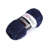 Pletena preja Elegance lurex 50 g - (105) temno modra