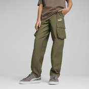 Mens Puma ESS No. 1 Logo Woven Cargo Pants Youth, Green, Size 9-10Y, Clothing