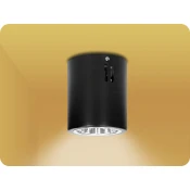 KORIN 10, subwoofer, 60W, E27, jeklo, črna