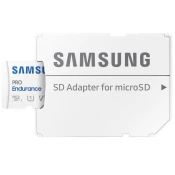 SAMSUNG Memorijska kartica PRO Endurance MicroSDXC 64GB U3 + SD Adapter MB-MJ64KA bela