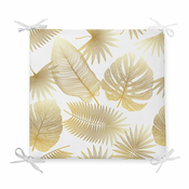 Pamucni jastuk za sjedalo Minimalisticke navlake za jastuke Gold Leaf, 42 x 42 cm