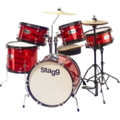 Stagg TIM JR 5/16B RD Red Otroški bobni (Kot novo)