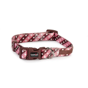 Ogrlica Camon Twill Dot Roza - M