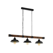Eglo 49685 - Luster na lancu OLDBURY 3xE27/60W/230V
