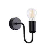 Sollux SL.1445 - Zidna lampa VECTOR 1xE27/15W/230V crna