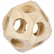 Duvo+ Igralni glodavec. lesena žoga z luknjami +10cm