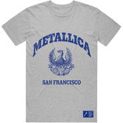 Metallica Majica College Crest Grey M