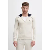 BOSS dukserica na zakopcavanje sa kapuljacom za muškarce od pamuka s elastanom Mix&Match Jacket H