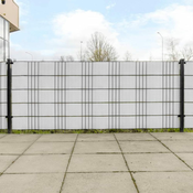 Vidaxl vidaXL Balkonske pregrade, 10 kosov, bele, 255 x 19 cm, PE ratan