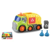 Alltoys Kiddy Go! Smetarski tovornjak s svetlobnimi in zvočnimi učinki, 19 cm
