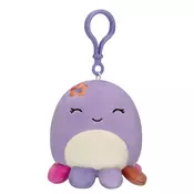 Squishmallows SQU: Squishmallows, PRIVJESAK, 9 cm, BEULA, LJUBIČASTA HOBOTNICA S CVIJETOM, (21605318)