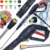 Rosfix ROSFIX PRO CLEAN GUN PCG1 PIŠTOLA ZA PRANJE POD PRITISKOM S PRIKLJUČKOM M22X1,5; 14 MM STEBLO + KOPJE S HITRIM PRIKLJUČKOM 1/4+ROSFIX KOMPLET 5 ŠOB, (21736707)