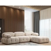 Atelier del Sofa L1 O1 1R Puf Bubble Corner Ugaona garnitura Cream Bouclette