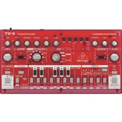 Behringer TD-3 Sintesajzer Transparent Red (Kao novo)