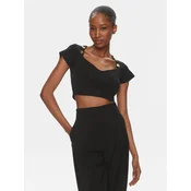 Pinko Bluza Hoodia 102882 A1LK Črna Slim Fit