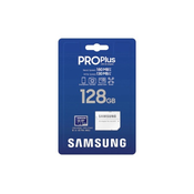 Samsung mb-md128sb memorijska kartica pro plus microsdxc 128gb u3 blue + sdxc adapter