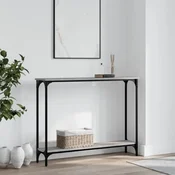 vidaXL Konzolna mizica siva sonoma 100x22,5x75 cm inženirski les
