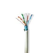 Nedis Zvitek omrežnega kabla | CAT6 | Nasedlo | F/UTP | Bare Copper | 50,0 m | Notranji | Okrogla | LSZH | Siva | Pull Box