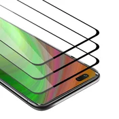 Cadorabo CADORABO Huawei NOVA 7 PRO 5G - Zaščitna folija v transparentno s čarno - 3-pack Kaljeno steklo za zaščito zaslona s trdoto 9H in 3D dotikom, (20548323)