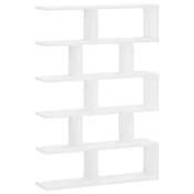 vidaXL Stenska polica Bela 70 x 17 x 101 cm Inženirski les