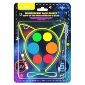 STARPAK fluorescentne boje za lice s trakom za glavu u obliku macica