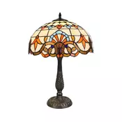 Brilagi - Tiffany vitražna stona lampa MIRABELLA 2xE27/60W/230V