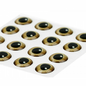 3D oei za potezanke SYBAI 3D Epoxy Eyes, Real Gold , 7.5 mm