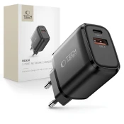 Tech-protect NCA30 omrežni polnilec 30W PD QC, črn
